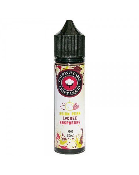 Cotton & Cable Fruits: Asian Pear Lychee Raspberry 50ml Short Fill