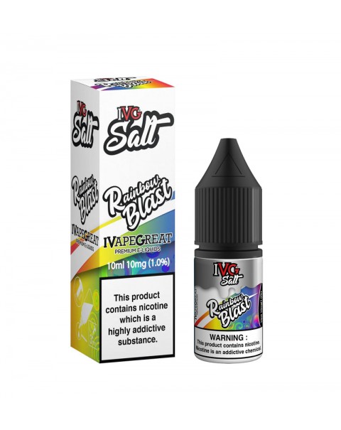 IVG Salt: Rainbow Blast E-liquid 10ml