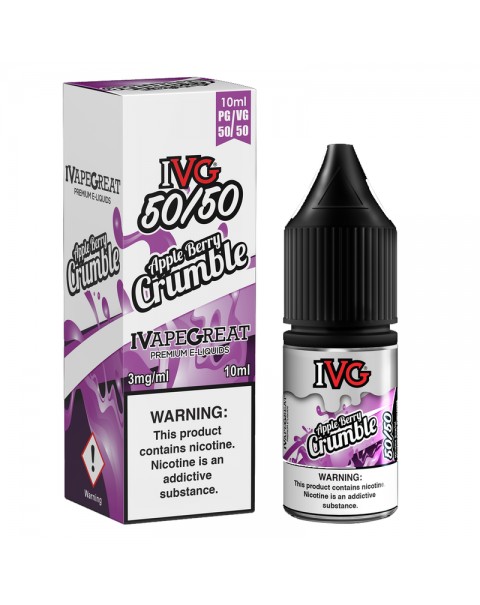 IVG 50:50: Apple Berry Crumble E-Liquid - 10ml