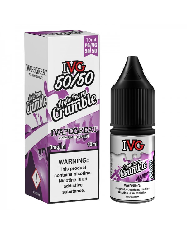 IVG 50:50: Apple Berry Crumble E-Liquid - 10ml