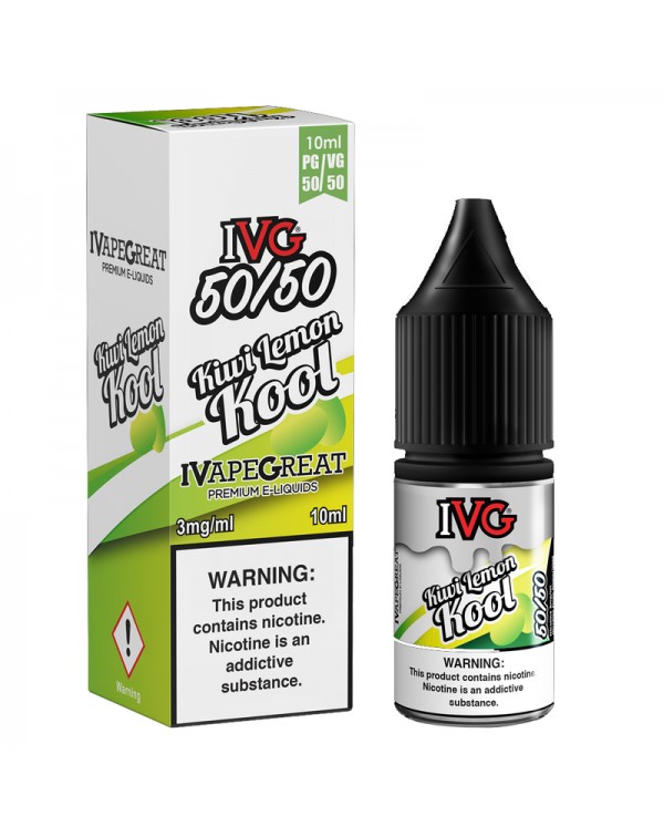 IVG 50:50: Kiwi Lemon Kool E-Liquid - 10ml