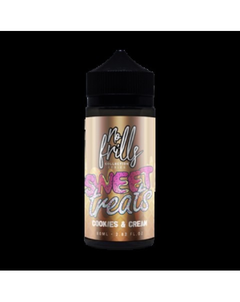 No Frills Sweet Treats: Cookies & Cream 80ml Short Fill