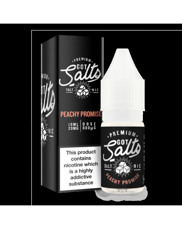 Got Salts: Peachy Promise E-Liquid 10ml 10mg