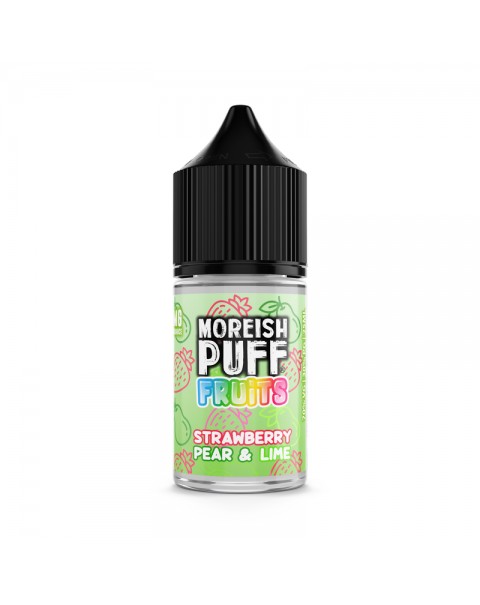 Moreish Puff Fruits Strawberry, Pear & Lime 0mg 25ml Short Fill E-Liquid