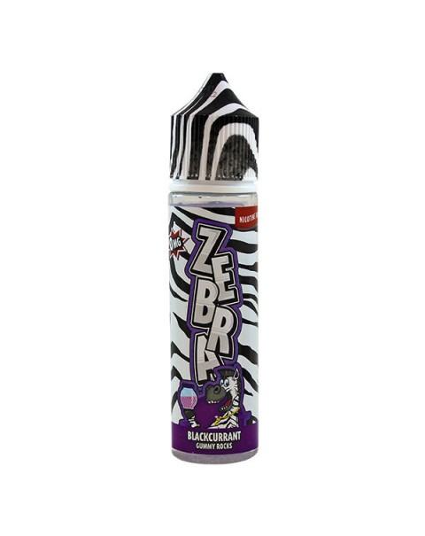 Zebra Juice Dessertz: Blackcurrant Gummy Rocks 50ml Short Fill