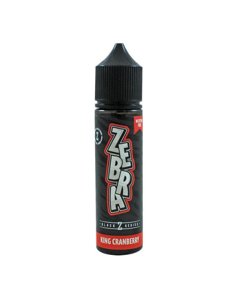 Zebra Juice King Cranberry E-Liquid 50ml Short Fill