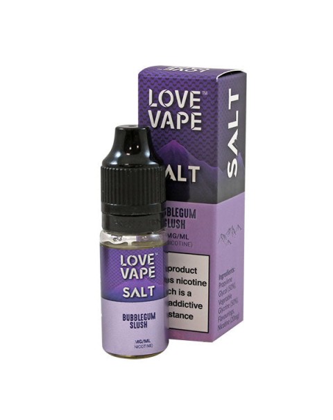 Love Vape Bubblegum Slush Nic Salt 10ml