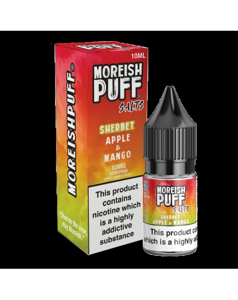 Moreish Puff Salts Apple & Mango Sherbet 10ml Nic Salt