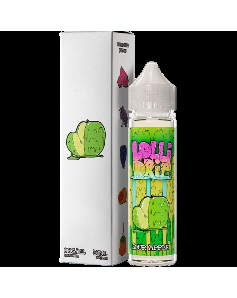 My Vapery Sour Apple E-Liquid by Lollidrip 50ml Short Fill