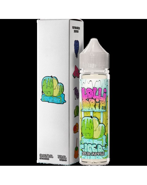 My Vapery Sour Apple Iced E-Liquid by Lollidrip 50ml Short Fill