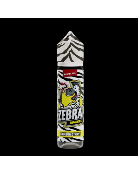 Zebra Juice Sweets: Rainbow Stripes 50ml Short Fill