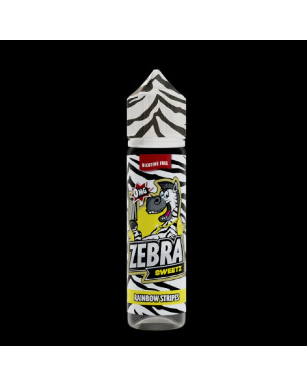 Zebra Juice Sweets: Rainbow Stripes 50ml Short Fil...