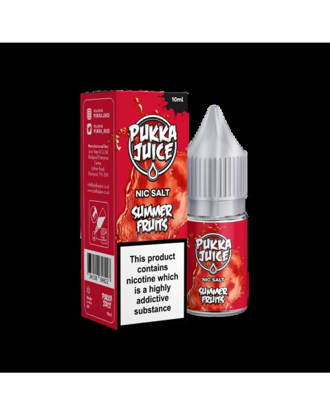 Summer Fruits Nic Salt by Pukka Juice 10ml