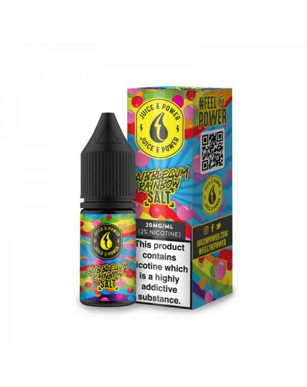 Juice N Power Bubblegum Rainbow Salt 11mg 10ml