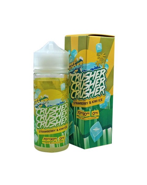 Crusher Strawberry & Kiwi Ice E-Liquid 100ml Short Fill