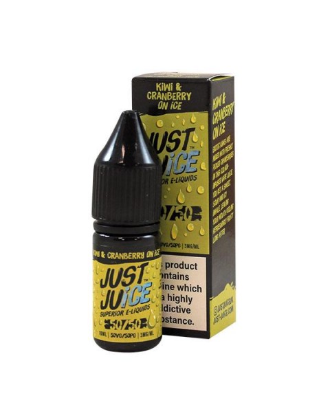 Just Juice 50/50 Kiwi & Cranberry on Ice 10ml E-Liquid