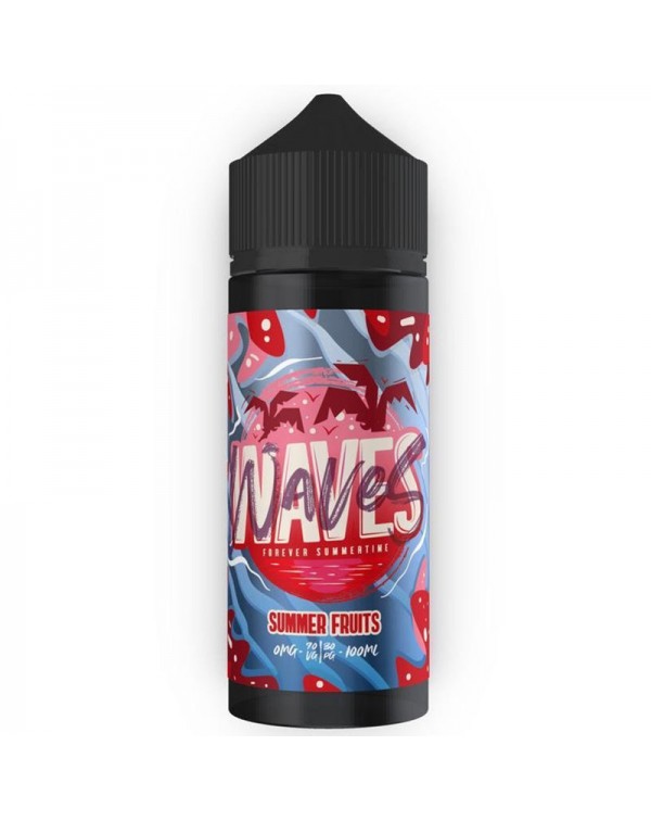 Waves Summer Fruits 0mg 100ml Short Fill E-Liquid