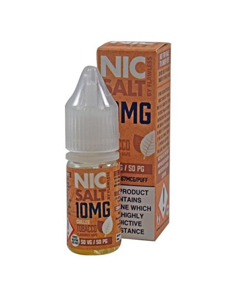 Flawless Chilled Tobacco 10mg 10ml Nic Salt E-Liquid