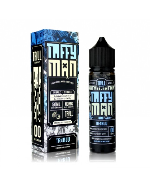 Taffy Man TR4BLU 0mg 50ml Short Fill E-Liquid