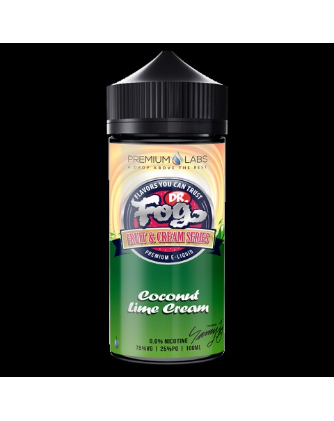 Dr Fog Fruit Cream Series: Coconut Lime Cream 100ml Short Fill