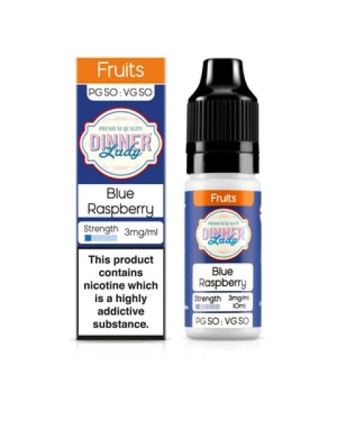 Dinner Lady Fruits 50/50: Blue Raspberry 10ml E-Liquid