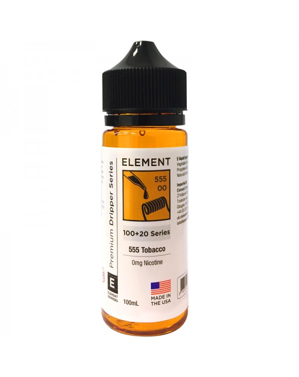 Element 555 Tobacco Eliquid 100ml Short Fill
