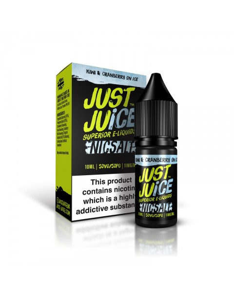 Just Juice Kiwi & Cranberry on Ice Nic Salt 10ml 20mg