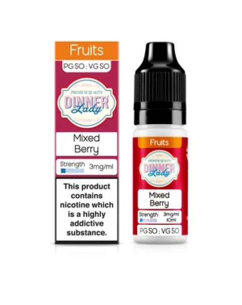 Dinner Lady Fruits 50/50: Mixed Berry 10ml E-Liquid