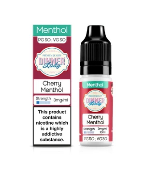 Dinner Lady Menthol 50/50: Cherry Menthol 10ml E-Liquid