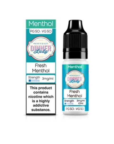 Dinner Lady Menthol 50/50: Fresh Menthol 10ml E-Liquid