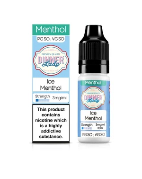 Dinner Lady Menthol 50/50: Ice Menthol 10ml E-Liquid