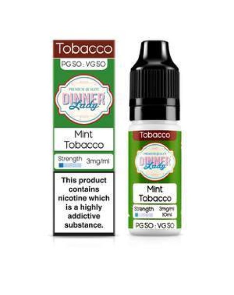 Dinner Lady Tobacco 50/50: Mint Tobacco 10ml E-Liquid