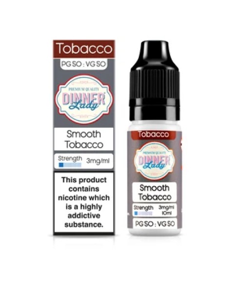 Dinner Lady Tobacco 50/50: Smooth Tobacco 10ml E-Liquid