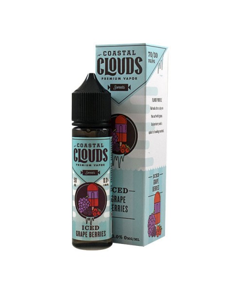 Coastal Clouds Iced: Grape Berries 0mg 50ml Short Fill E-Liquid