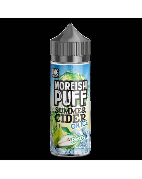 Moreish Puff Summer Cider on Ice Pear 0mg 100ml Short Fill E-Liquid