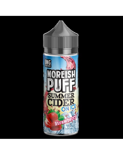 Moreish Puff Summer Cider on Ice Strawberry 0mg 100ml Short Fill E-Liquid