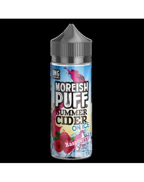 Moreish Puff Summer Cider on Ice Raspberry 0mg 100ml Short Fill E-Liquid