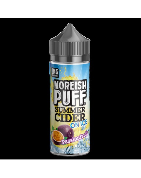 Moreish Puff Summer Cider on Ice Passionfruit 0mg 100ml Short Fill E-Liquid