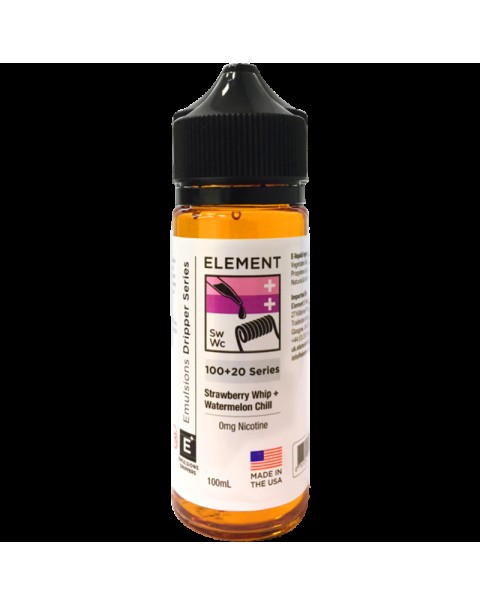 Element Emulsion: Strawberry Whip & Watermelon Chill 0mg 100ml Short Fill E-liquid