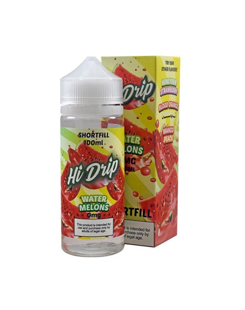 Hi Drip Water Melons 0mg 100ml Short Fill E-Liquid