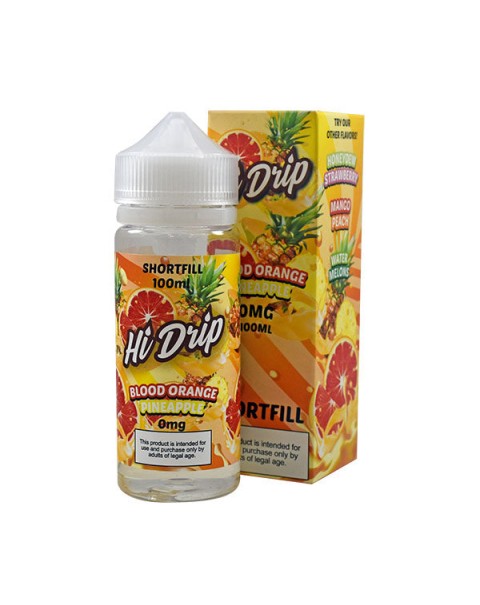 Hi Drip Blood Orange Pineapple 0mg 100ml Short Fill E-Liquid