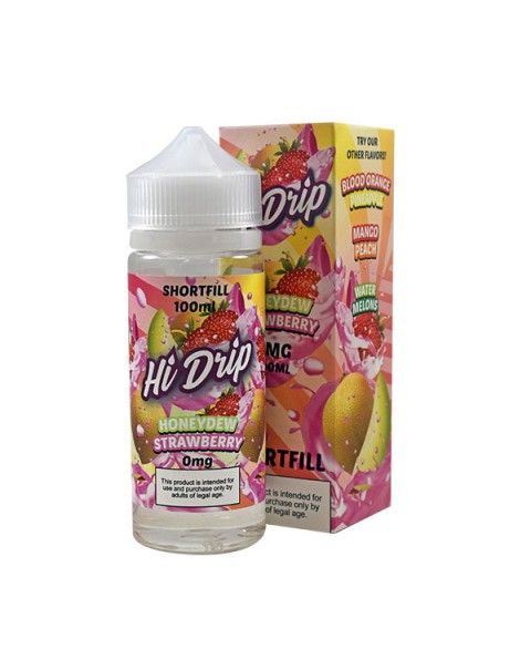 Hi Drip Honeydew Strawberry 0mg 100ml Short Fill E-Liquid