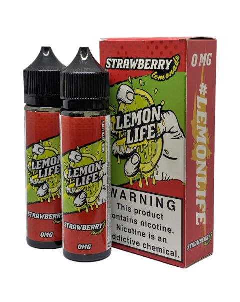 Lemon Life Strawberry Lemonade E-liquid 2 X 50ml Short Fill