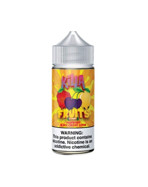 Killa Fruits Raspberry Black Cherry Lemon E-liquid 100ml Short Fill