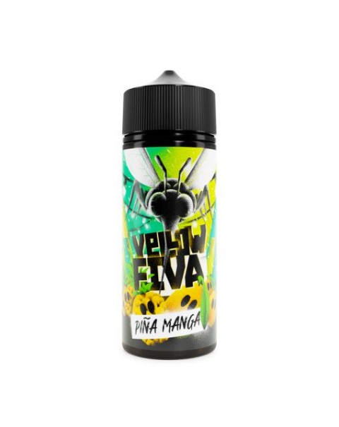 Joe's Juice Yellow Fiva Pina Manga 0mg 100ml Short Fill E-Liquid