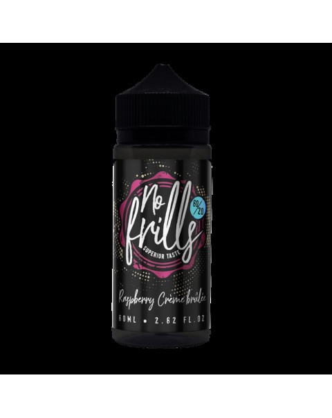 No Frills Raspberry Creme Brulee E-liquid 80ml Short Fill