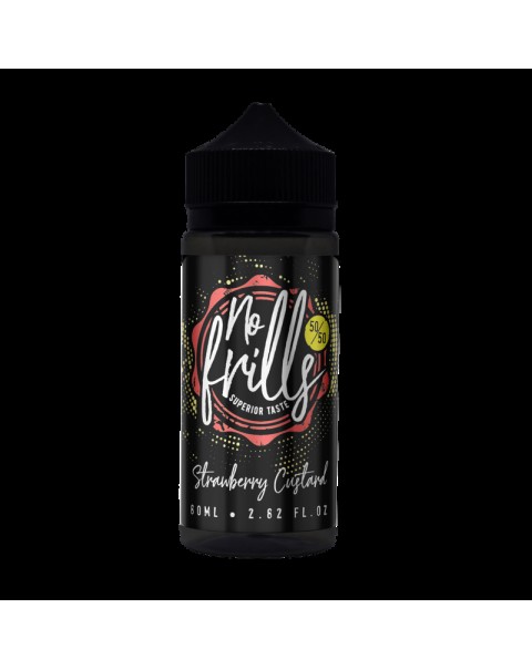 Strawberry Custard E-liquid by No Frills 80ml Short Fill