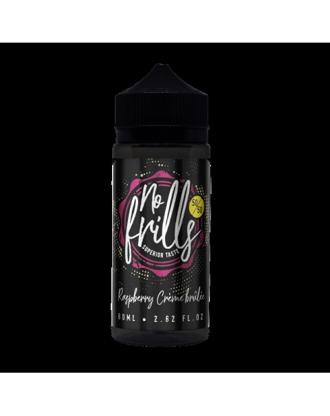 No Frills Raspberry Creme Brulee E-liquid 80ml Short Fill