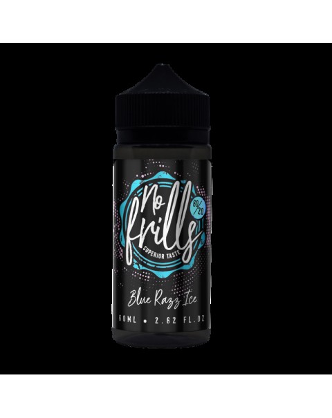 No Frills Blue Razz Ice E-liquid 80ml Short Fill