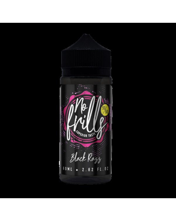 No Frills Black Razz E-liquid 80ml Short Fill